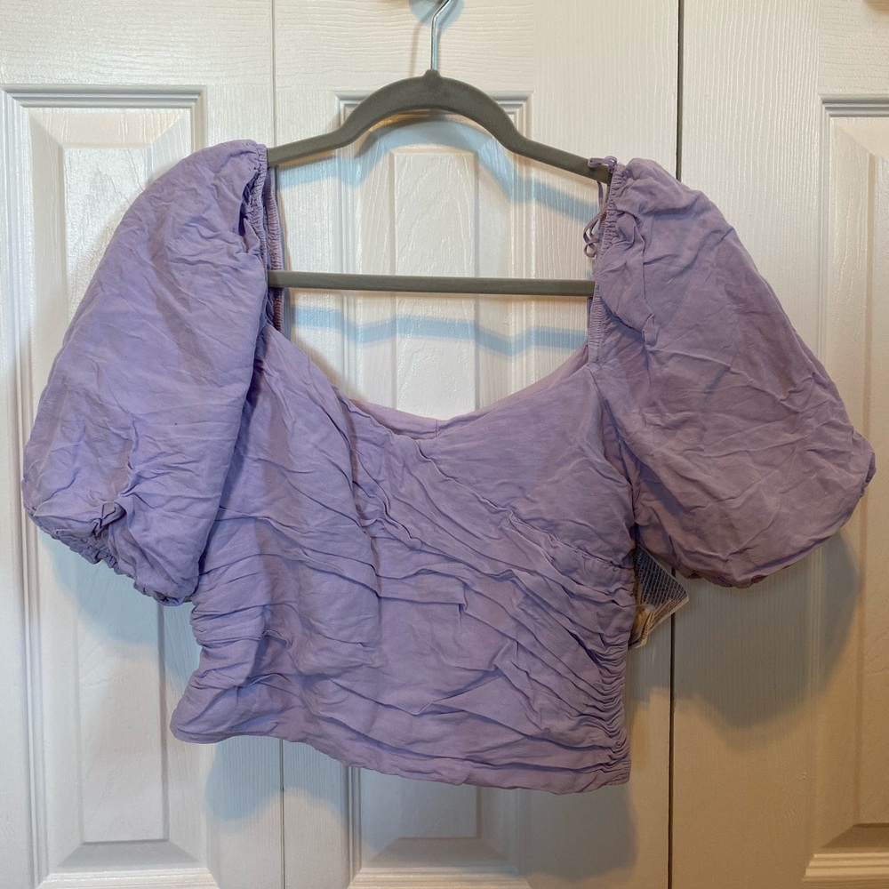 zara puff sleeve top